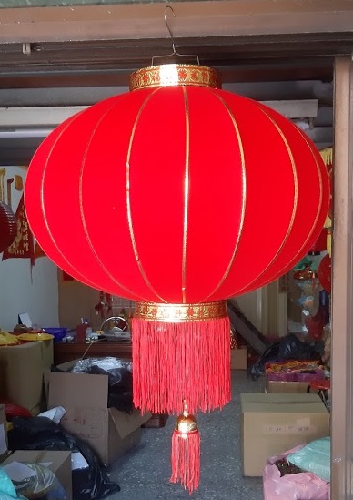 絨布金邊燈籠