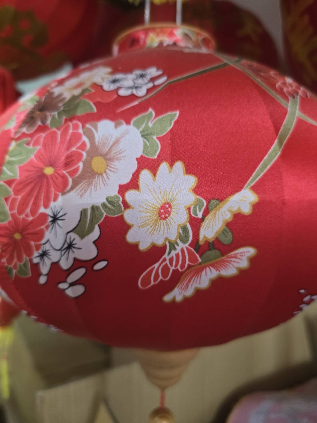 花布燈籠細部照