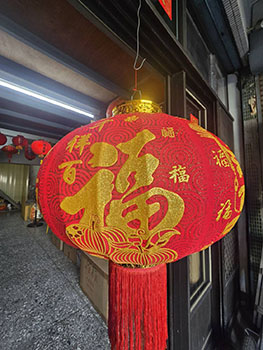 迎福款-絨布燈籠細部圖