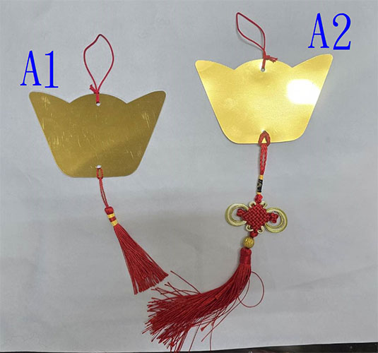 祈福專用吊牌-金元寶金箔款
